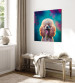 Canvas Print AI Fredy the Poodle Dog - Joyful Animal in a Candy Frame - Square 150213 additionalThumb 4