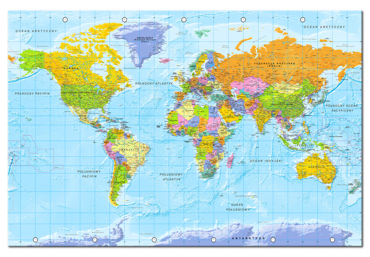Large canvas print World Map: Orbis Terrarum [Large Format] 150913