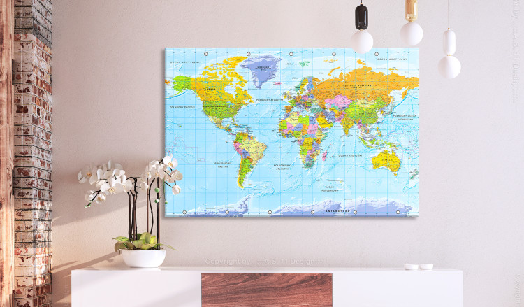 Large canvas print World Map: Orbis Terrarum [Large Format] 150913 additionalImage 4