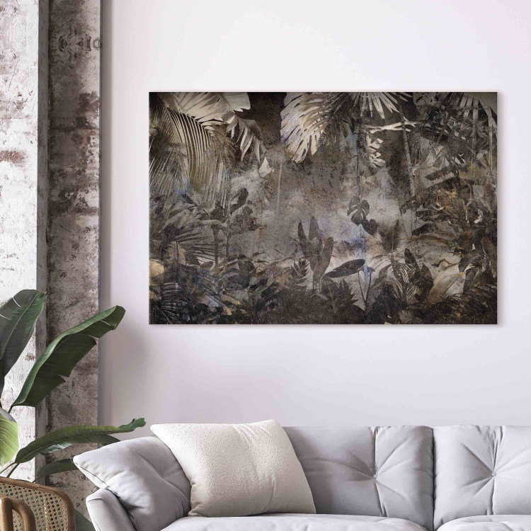 Canvas Mysterious Jungle - A Brown Composition Full of Wild Plants 151213 additionalImage 11
