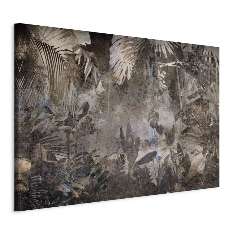 Canvas Mysterious Jungle - A Brown Composition Full of Wild Plants 151213 additionalImage 2