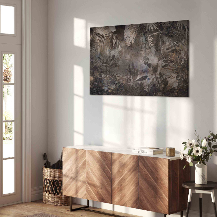 Canvas Mysterious Jungle - A Brown Composition Full of Wild Plants 151213 additionalImage 10