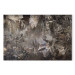 Canvas Mysterious Jungle - A Brown Composition Full of Wild Plants 151213