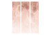 Room Divider Pastel Plants - Fluffy Flowers in Boho Style on a Pink Background [Room Dividers] 151413 additionalThumb 3