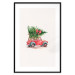 Wall Poster Christmas Transport - Watercolor Red Car With a Christmas Tree on the Roof 151713 additionalThumb 13