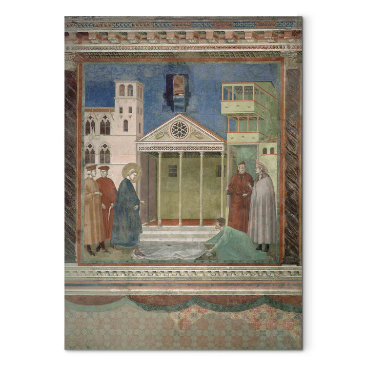 Reproduction Painting An Ordinary Man Pays Homage to St. Francis at the Market Square of Assisi 152713