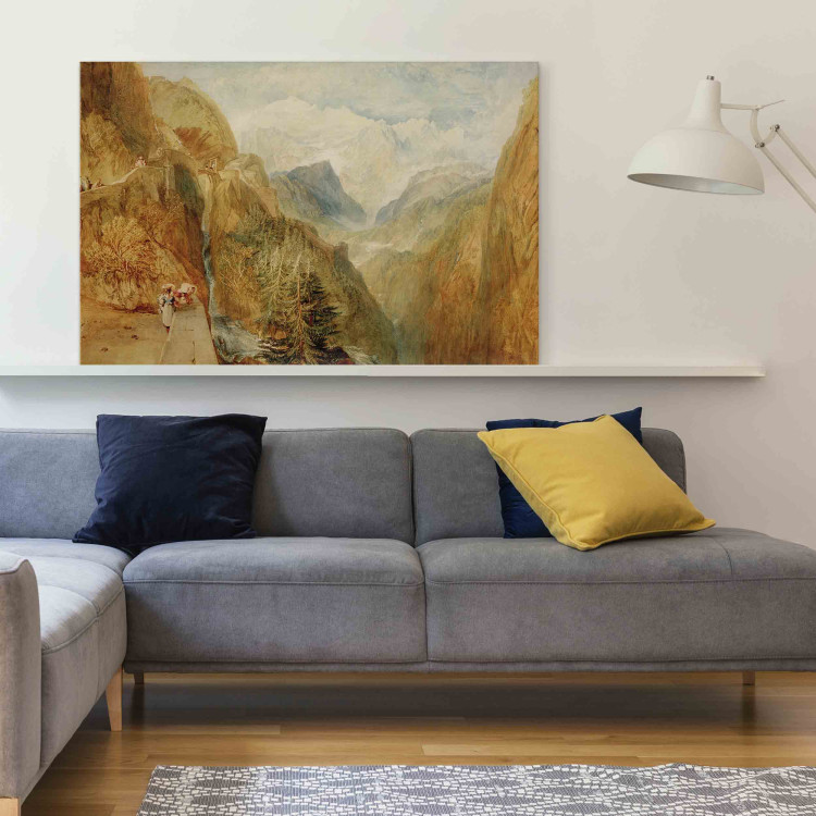 Reproduction Painting Mont Blanc from Fort Roch in the Val d'Aosta 154013 additionalImage 11
