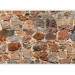Wall Mural Artistry - texture of irregularly arranged stones in brown colouring 91413 additionalThumb 1
