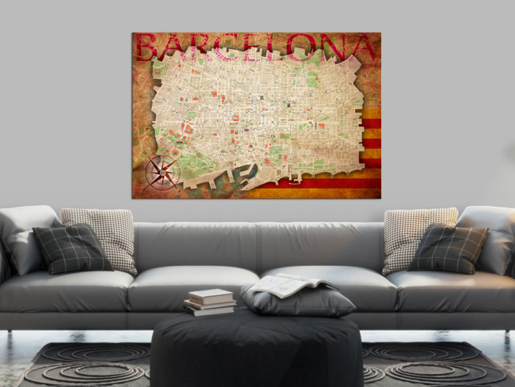 Decorative Pinboard Map of Barcelona [Cork Map] 92213 additionalImage 4
