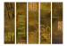 Room Divider Screen Concrete Epigraph II - brown-yellow texture with artistic inscriptions 95413 additionalThumb 3