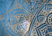Canvas Mandala: Peace - Oriental Mosaic on Blue Background in Zen Motif 97513 additionalThumb 5
