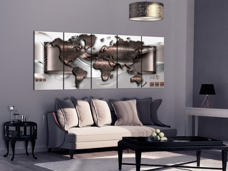 Canvas Art Print Abstract Map 105023 additionalImage 3