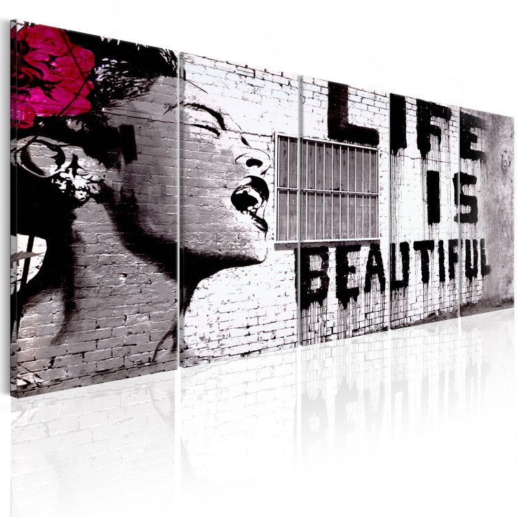 Canvas Banksy: Life is Beautiful 106523 additionalImage 2