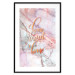 Poster Home sweet home - composition with orange text and marble background 114323 additionalThumb 15