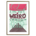 Poster I'm not weird - cheerful English text on a three-color background 114423 additionalThumb 16