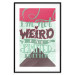 Poster I'm not weird - cheerful English text on a three-color background 114423 additionalThumb 17