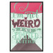 Poster I'm not weird - cheerful English text on a three-color background 114423 additionalThumb 24