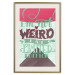 Poster I'm not weird - cheerful English text on a three-color background 114423 additionalThumb 19