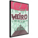 Poster I'm not weird - cheerful English text on a three-color background 114423 additionalThumb 12