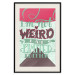 Poster I'm not weird - cheerful English text on a three-color background 114423 additionalThumb 18
