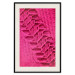 Poster Tire track - pink background with a car wheel imprint 115023 additionalThumb 20