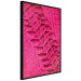 Poster Tire track - pink background with a car wheel imprint 115023 additionalThumb 12