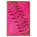 Poster Tire track - pink background with a car wheel imprint 115023 additionalThumb 15
