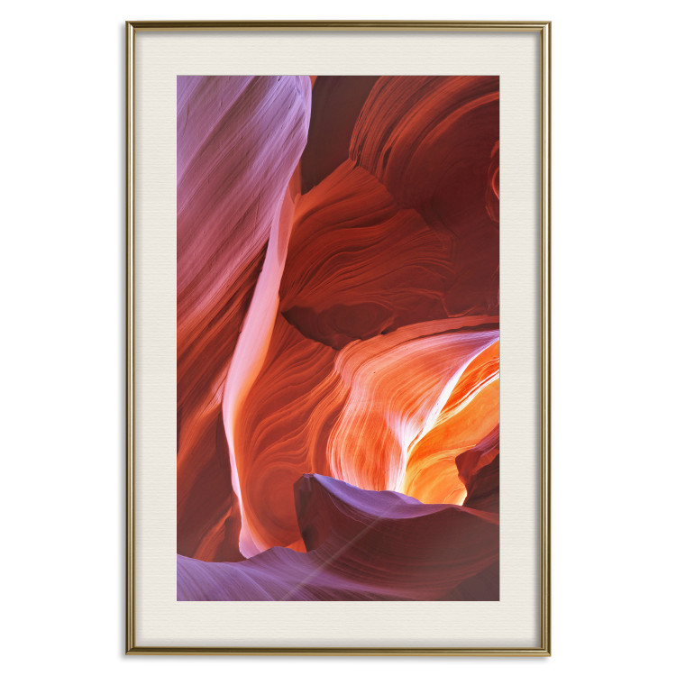 Poster Canyon - a warm-toned landscape among carved mountain rocks 116523 additionalImage 27