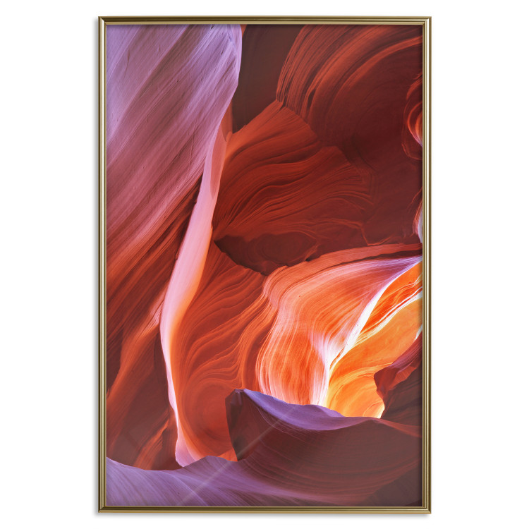 Poster Canyon - a warm-toned landscape among carved mountain rocks 116523 additionalImage 16