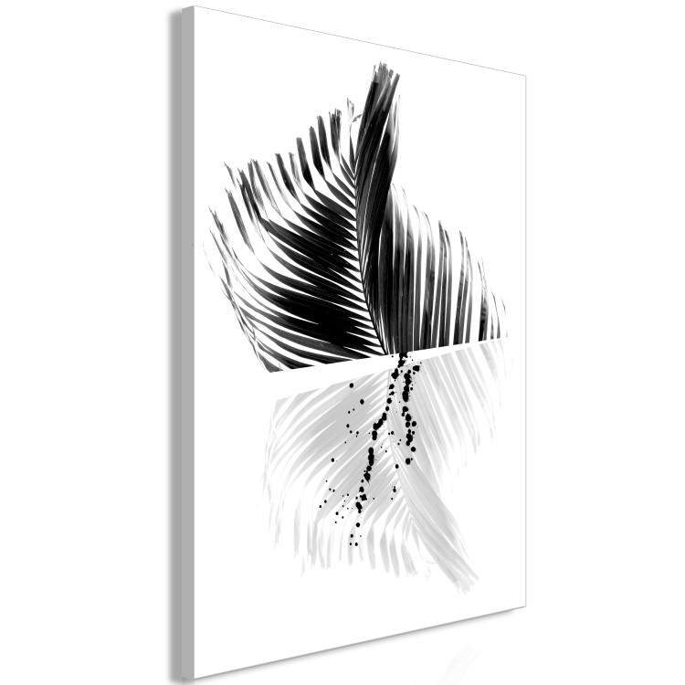 Canvas Art Print Black And White Palm (1 Part) Vertical 116923 additionalImage 2