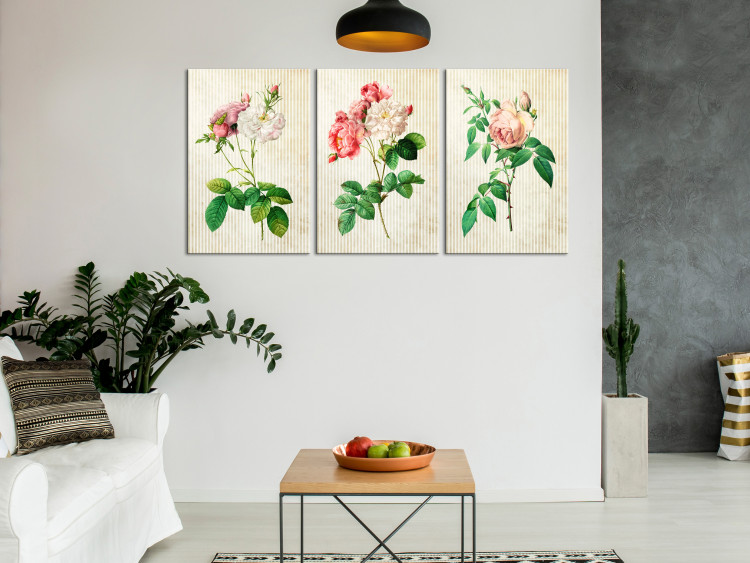 Canvas Print Floral Trio (Collection) 117323 additionalImage 3