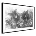 Wall Poster Silver Bouquet - black and white composition with flowers on a glossy background 118423 additionalThumb 13