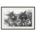 Wall Poster Silver Bouquet - black and white composition with flowers on a glossy background 118423 additionalThumb 18