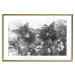 Wall Poster Silver Bouquet - black and white composition with flowers on a glossy background 118423 additionalThumb 14