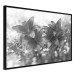 Wall Poster Silver Bouquet - black and white composition with flowers on a glossy background 118423 additionalThumb 10