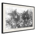 Wall Poster Silver Bouquet - black and white composition with flowers on a glossy background 118423 additionalThumb 3