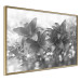 Wall Poster Silver Bouquet - black and white composition with flowers on a glossy background 118423 additionalThumb 12