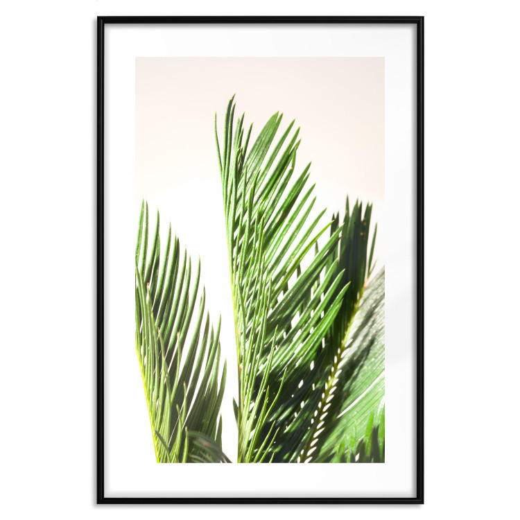 Wall Poster Plant Detail - botanical composition with green leaves on a light background 119023 additionalImage 17
