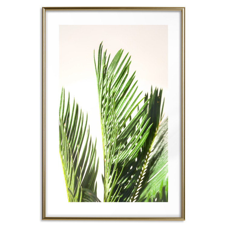 Wall Poster Plant Detail - botanical composition with green leaves on a light background 119023 additionalImage 16