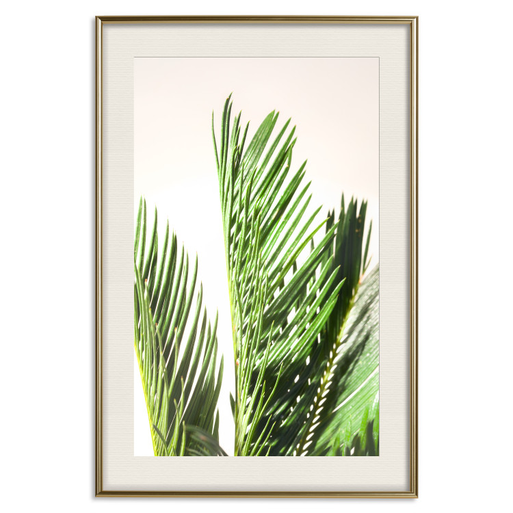 Wall Poster Plant Detail - botanical composition with green leaves on a light background 119023 additionalImage 19