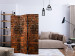 Room Divider Brick Shadow - texture of orange bricks with dark spots 123023 additionalThumb 4