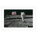 Poster Always First - photograph of man on the moon next to American fla 123523 additionalThumb 25