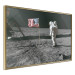 Poster Always First - photograph of man on the moon next to American fla 123523 additionalThumb 12