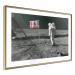 Poster Always First - photograph of man on the moon next to American fla 123523 additionalThumb 6