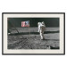 Poster Always First - photograph of man on the moon next to American fla 123523 additionalThumb 18