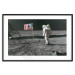 Poster Always First - photograph of man on the moon next to American fla 123523 additionalThumb 15