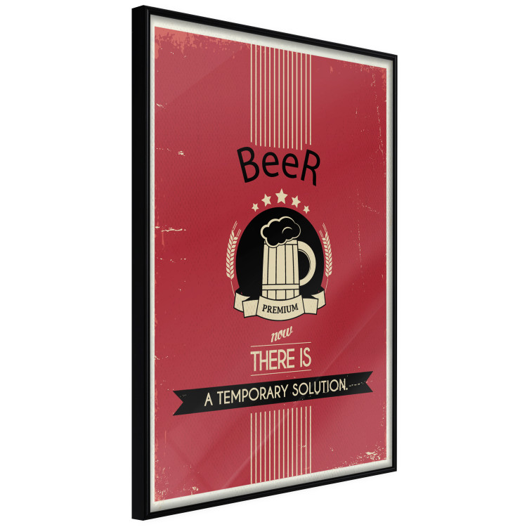 Wall Poster Premium Beer - English captions and beer illustration on red background 123623 additionalImage 10