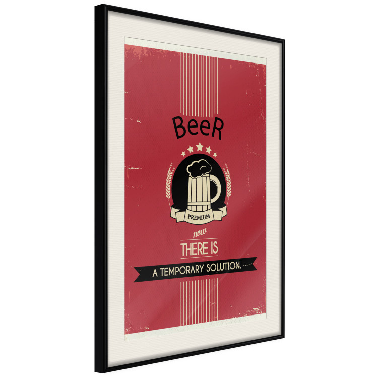 Wall Poster Premium Beer - English captions and beer illustration on red background 123623 additionalImage 3