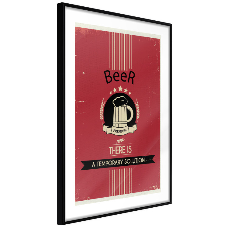 Wall Poster Premium Beer - English captions and beer illustration on red background 123623 additionalImage 13