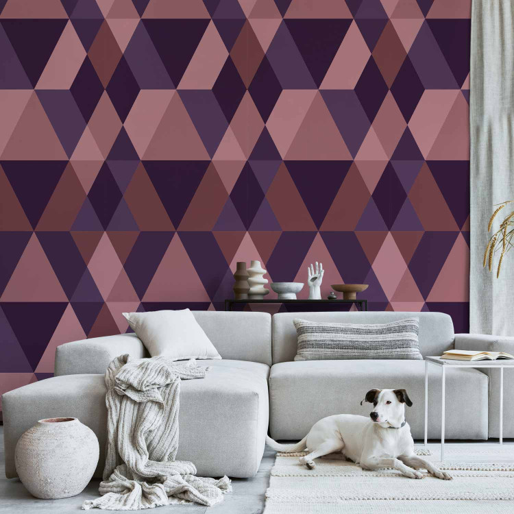 Wallpaper Triangles of Purple 123723